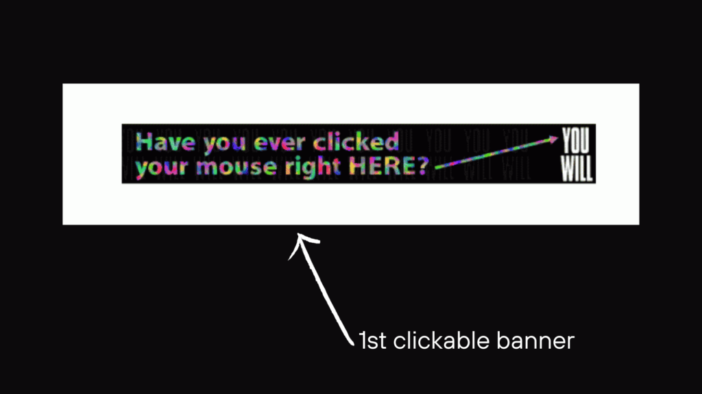 1st clickable banner , what is digital marketing
