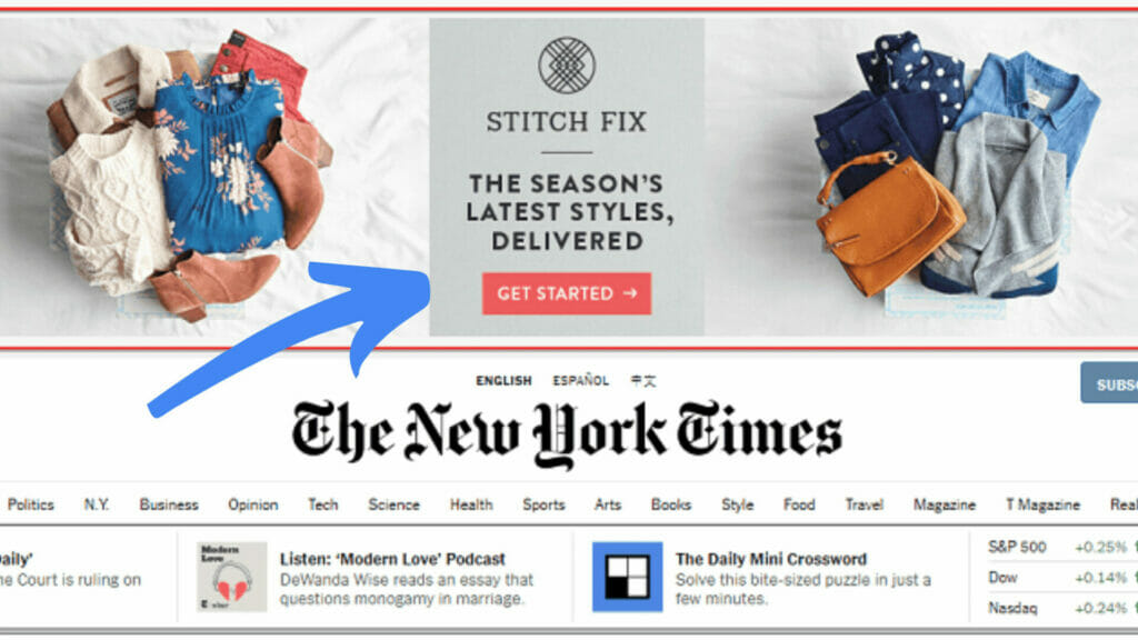 Display ads example