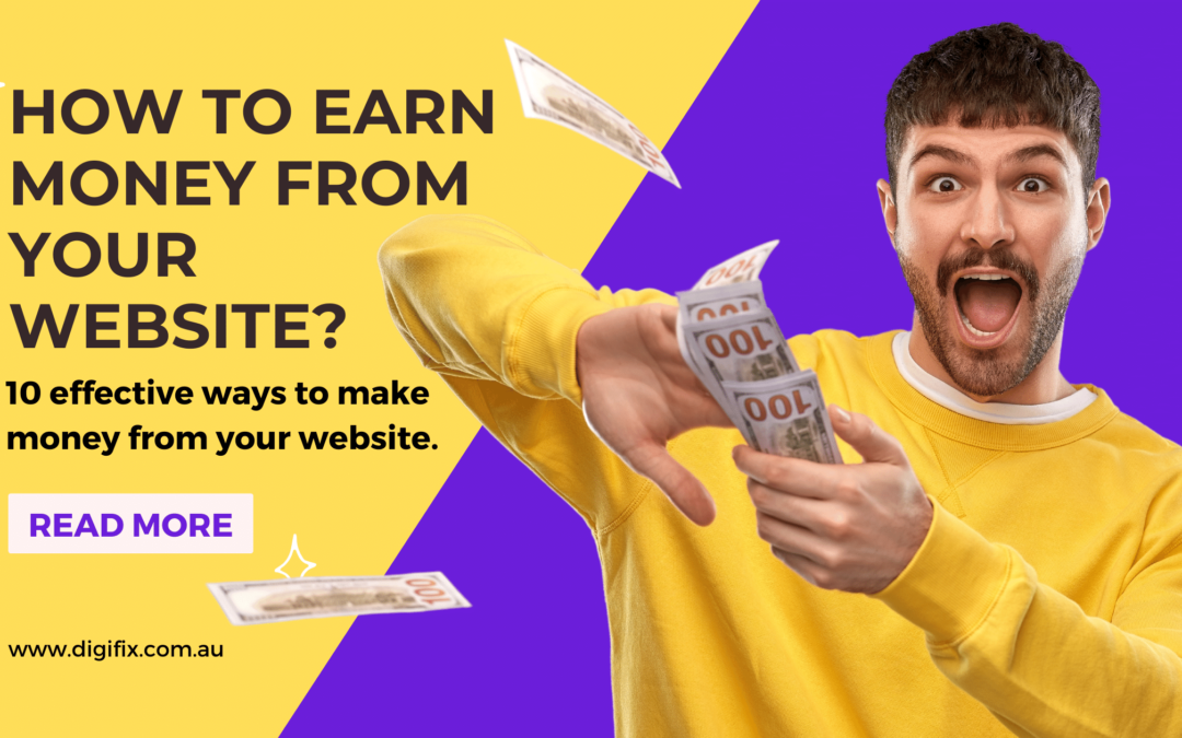 How to earn money from a website