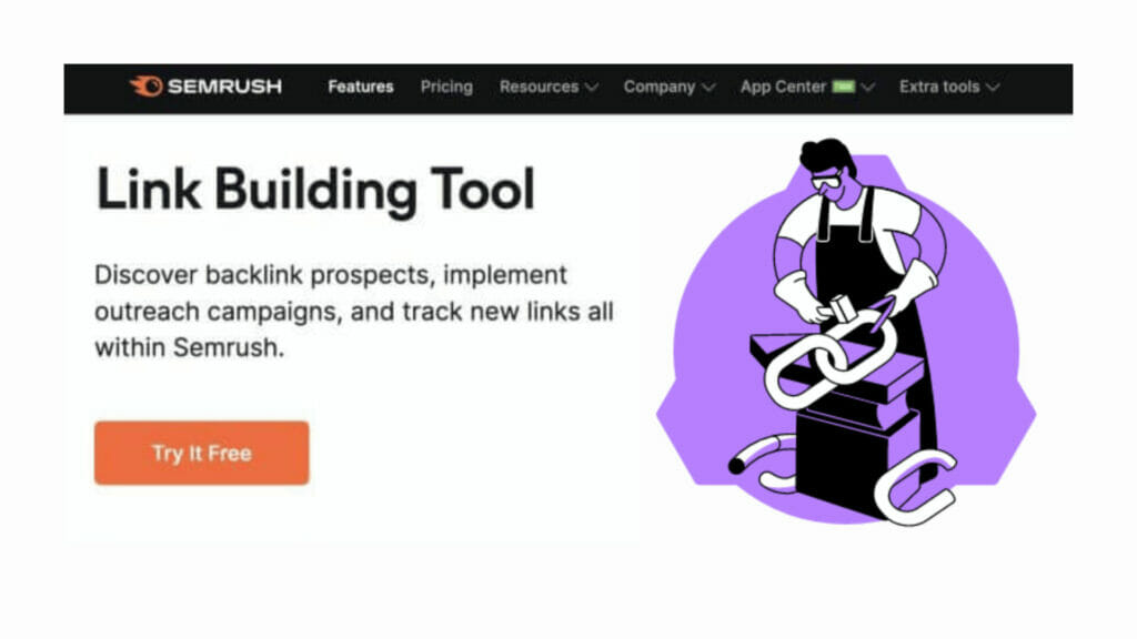 link building tools SemRush