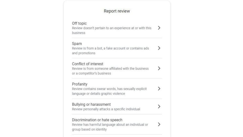 how to remove bad reviews from Google 