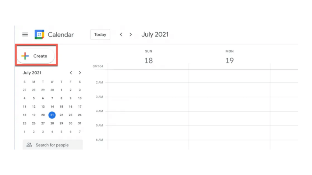 how to create an event in Google calendar