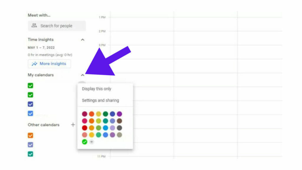 how to share a Google calendar
