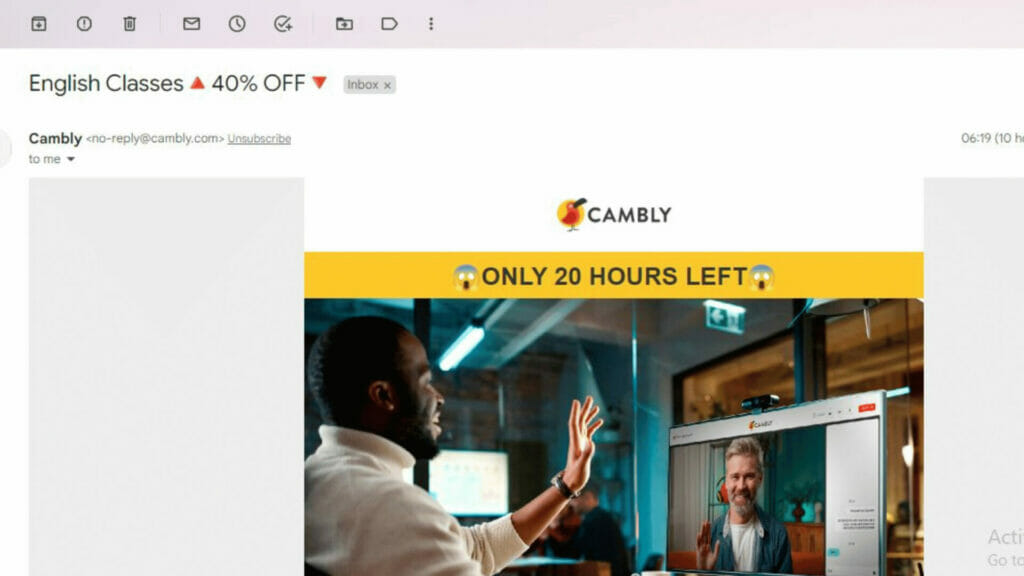 promotional emails