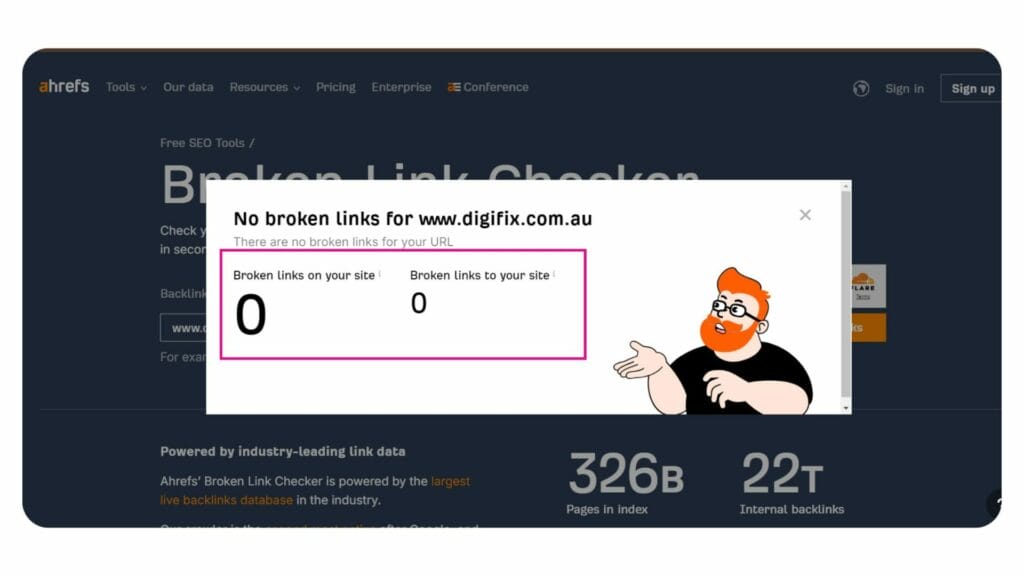Ahref's broken link checker to identify broken links Ahref's broken link checker to identify broken links