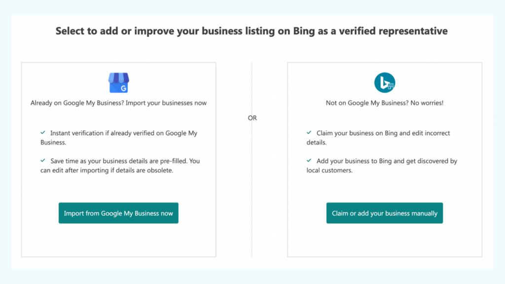 Bing Business listing Bing Business listing