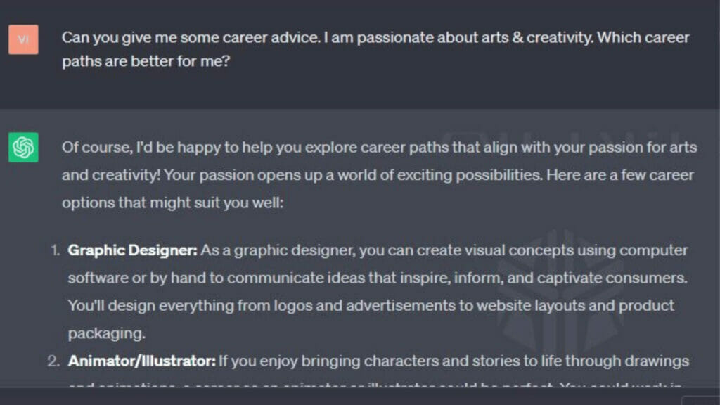 Chat GPT for education- Career advisor Chat GPT for education- Career advisor