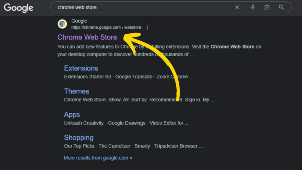 Chrome web store Chrome web store