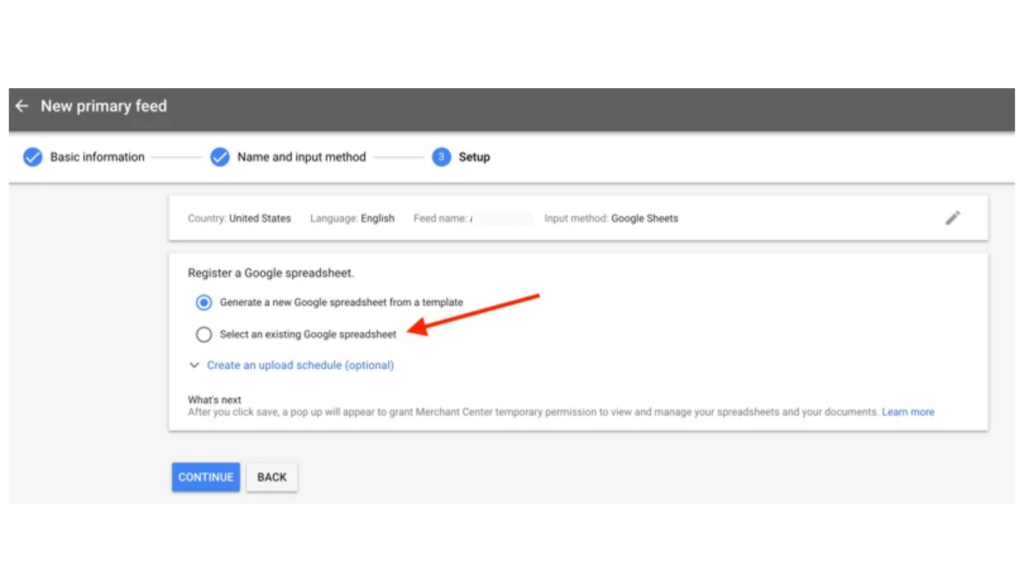 Collect and input product data feed Collect and input product data feed