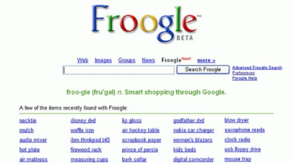 Google Shopping History of Google Shopping