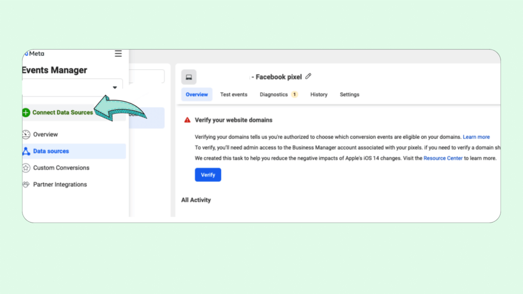 How to create a Facebook pixel, connect data sources How to create a Facebook pixel, connect data sources