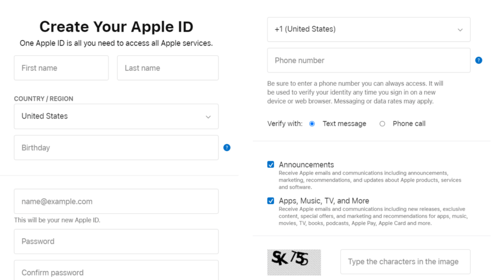 How to create an Apple ID using official Apple ID website (1) How to create an Apple ID using official Apple ID website