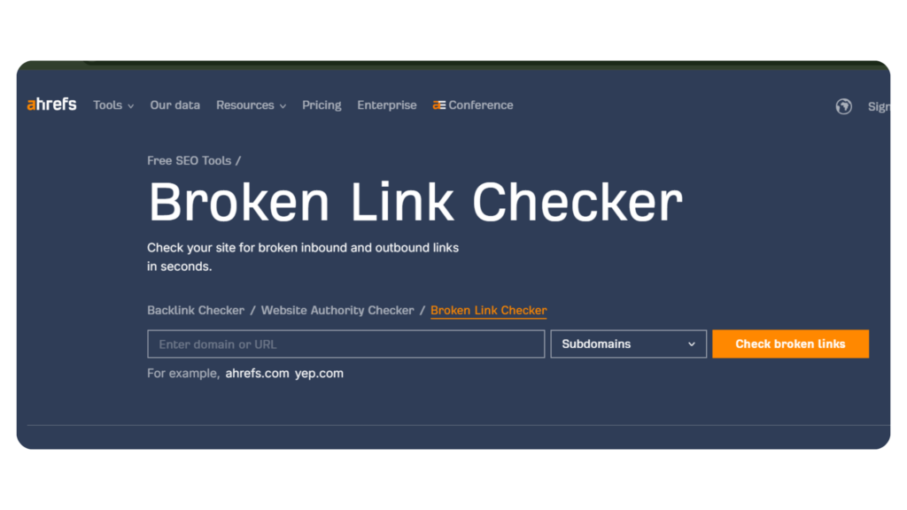 Link Building for SEO Ahref Broken Link Checker Link Building for SEO Ahref Broken Link Checker