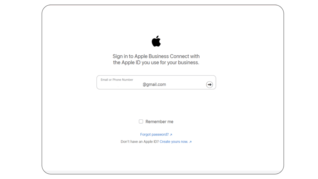 Log in to Apple Business Connect Log in to Apple Business Connect
