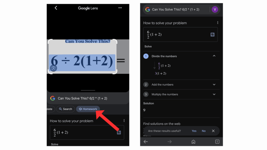 Solve math problems with Google Lens Solve math problems with Google Lens