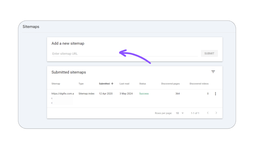Submit sitemap to Google Submit sitemap to Google