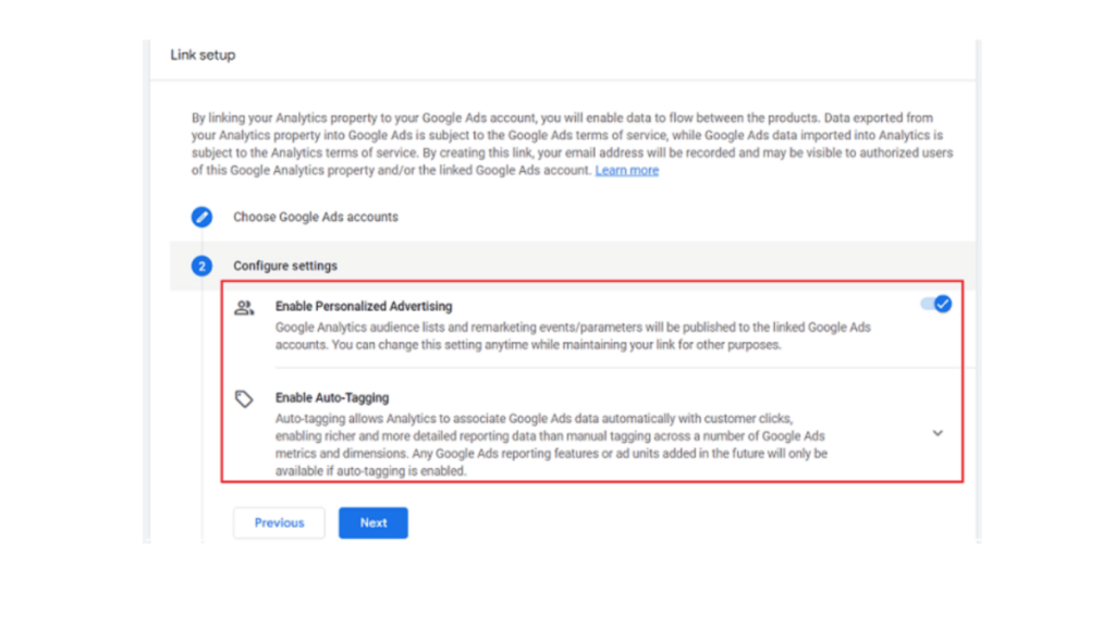 enable personalized advertising and auto tagging enable personalized advertising and auto tagging