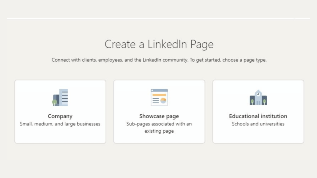 how to create a company page in LinkedIn select page type how to create a company page in LinkedIn select page type