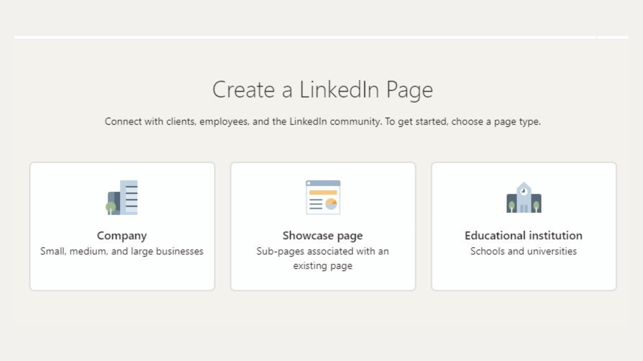 how to create a company page in LinkedIn select page type how to create a company page in LinkedIn select page type