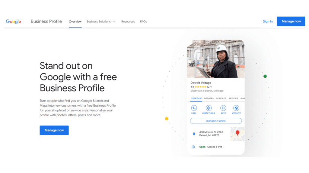 How to create a Google Business Account free