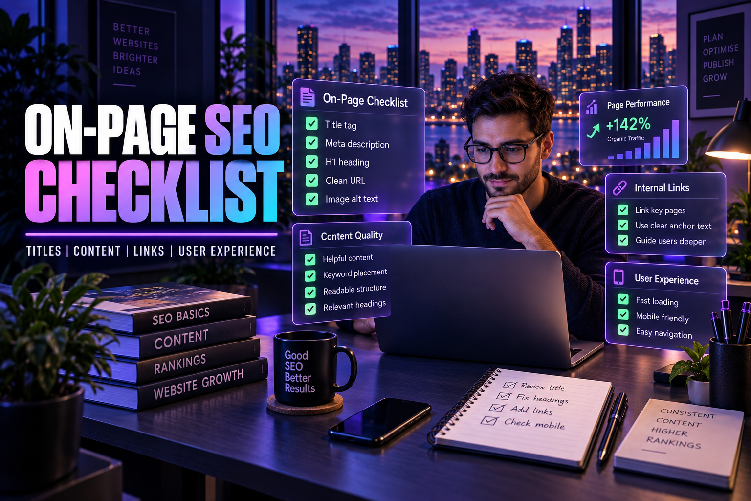 On Page Seo Checklist Used To Explain How To Read An Seo Audit Report