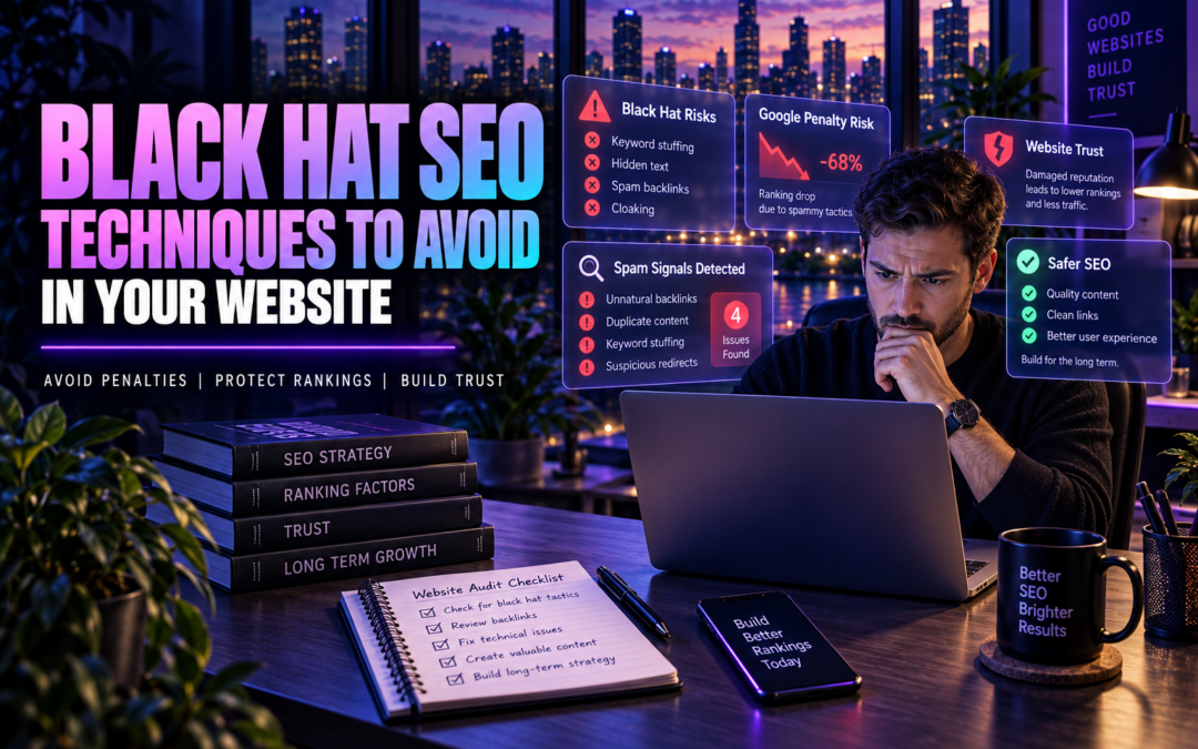 6 Black Hat Seo Techniques To Avoid In Your Website