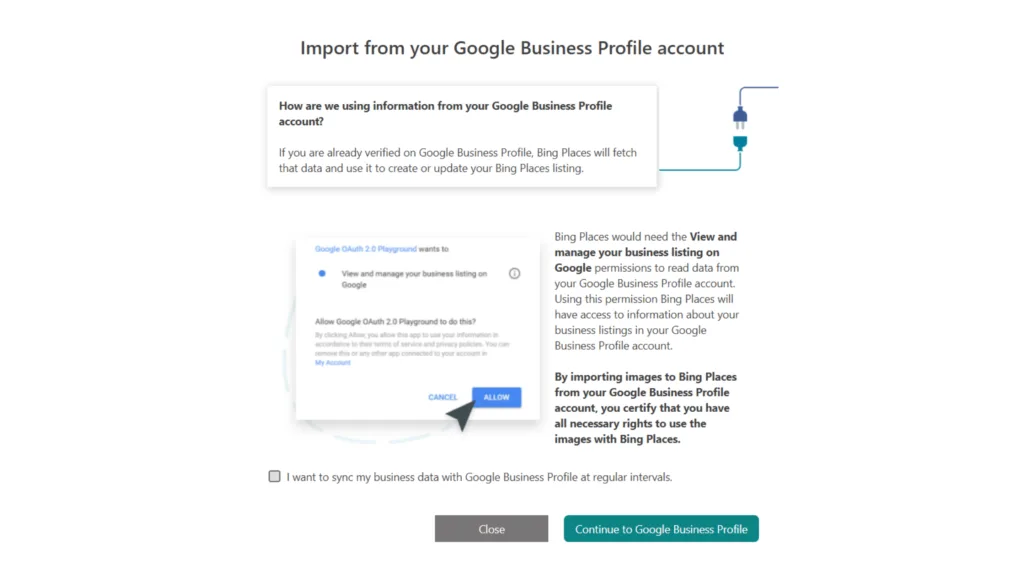 Bing Business Listing