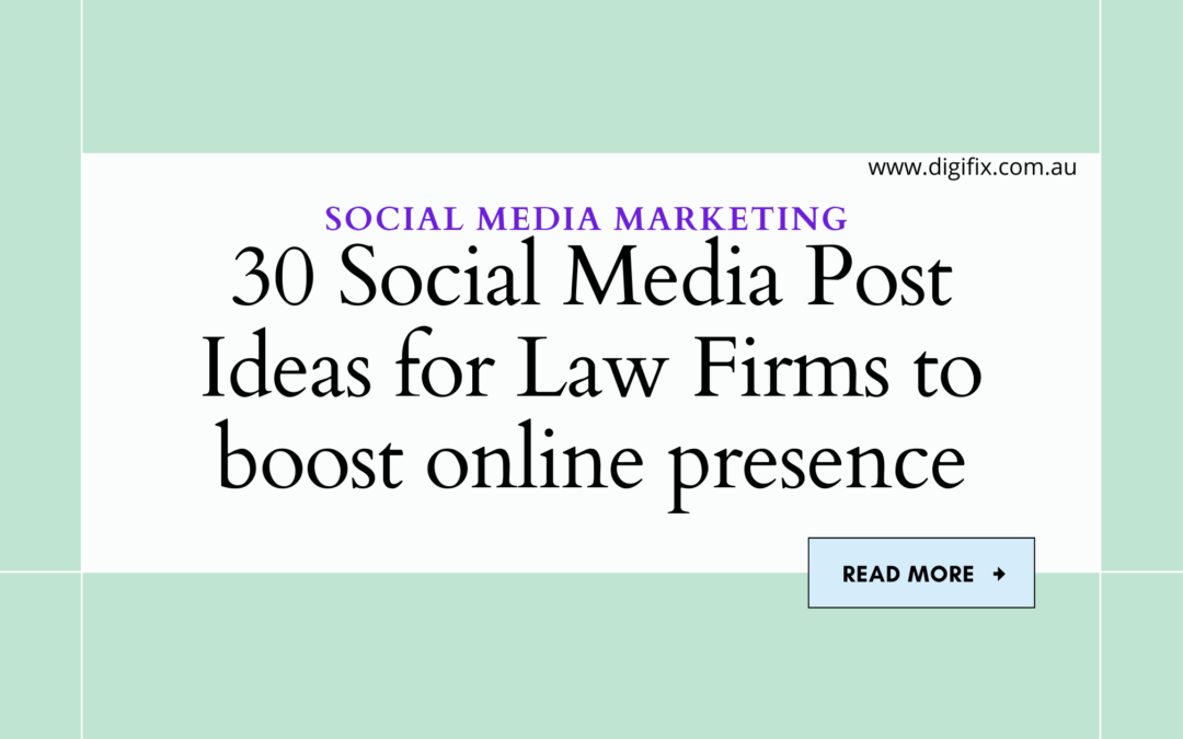 Law Firm Social Media Post Ideas
