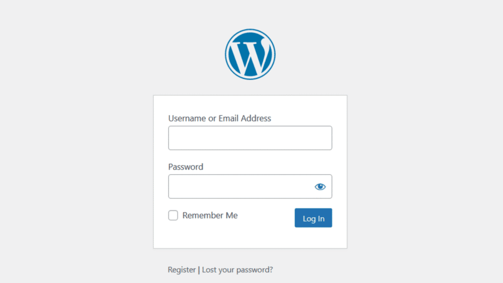 WordPress Tutorial Log into WordPress WordPress Tutorial Log into WordPress