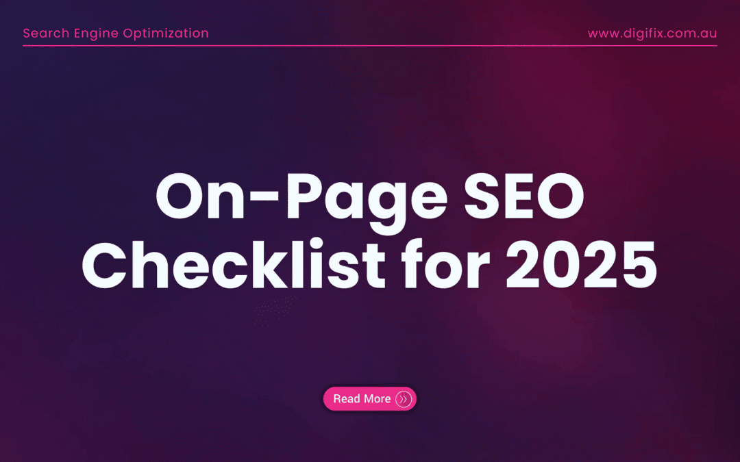 On-Page Seo Checklist For 2025
