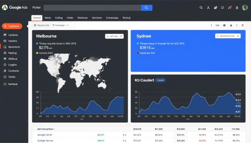 Google Ads Campaign Dashboard For Melbourne And Sydney Targeting Google Ads Campaign Dashboard For Melbourne And Sydney Targeting