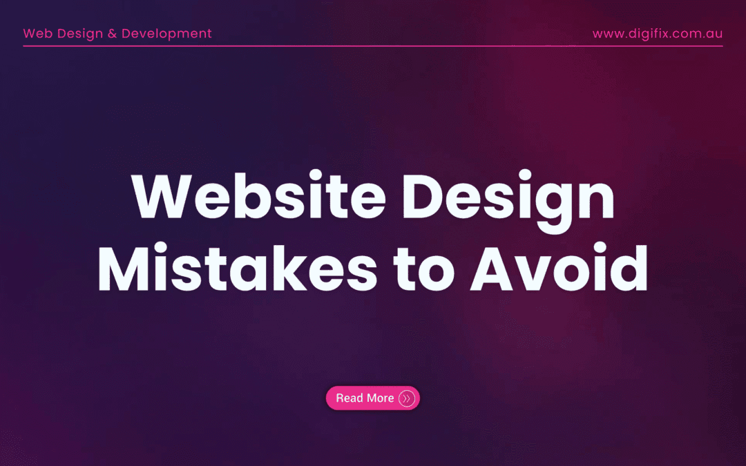 Website Design Mistakes To Avoid