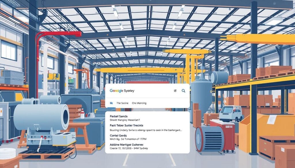 Image Of A Sydney Manufacturing Facility With A Prominent Google Search Result