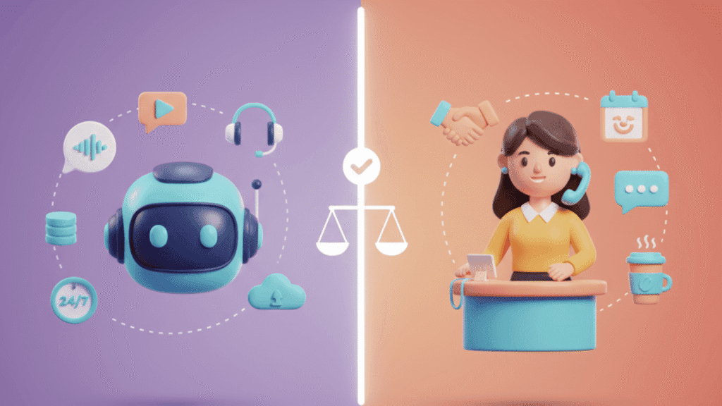 Ai Voice Agents Vs Human Receptionists