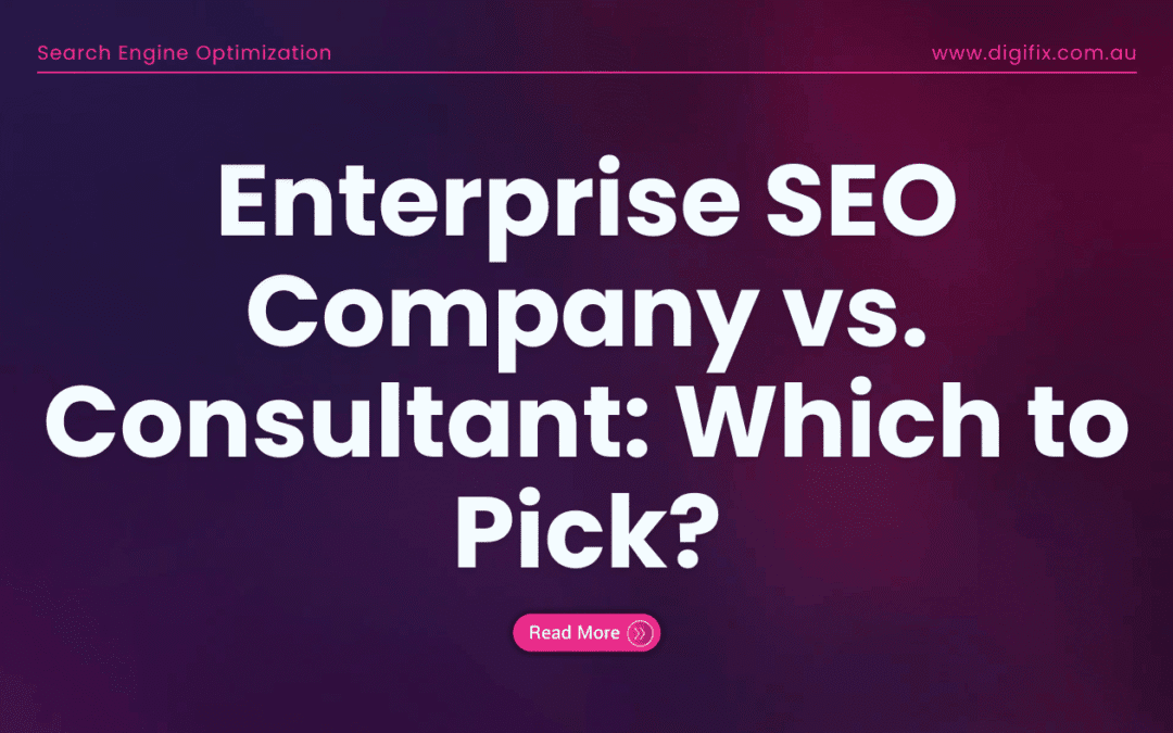 Enterprise Seo Company Vs. Consultant