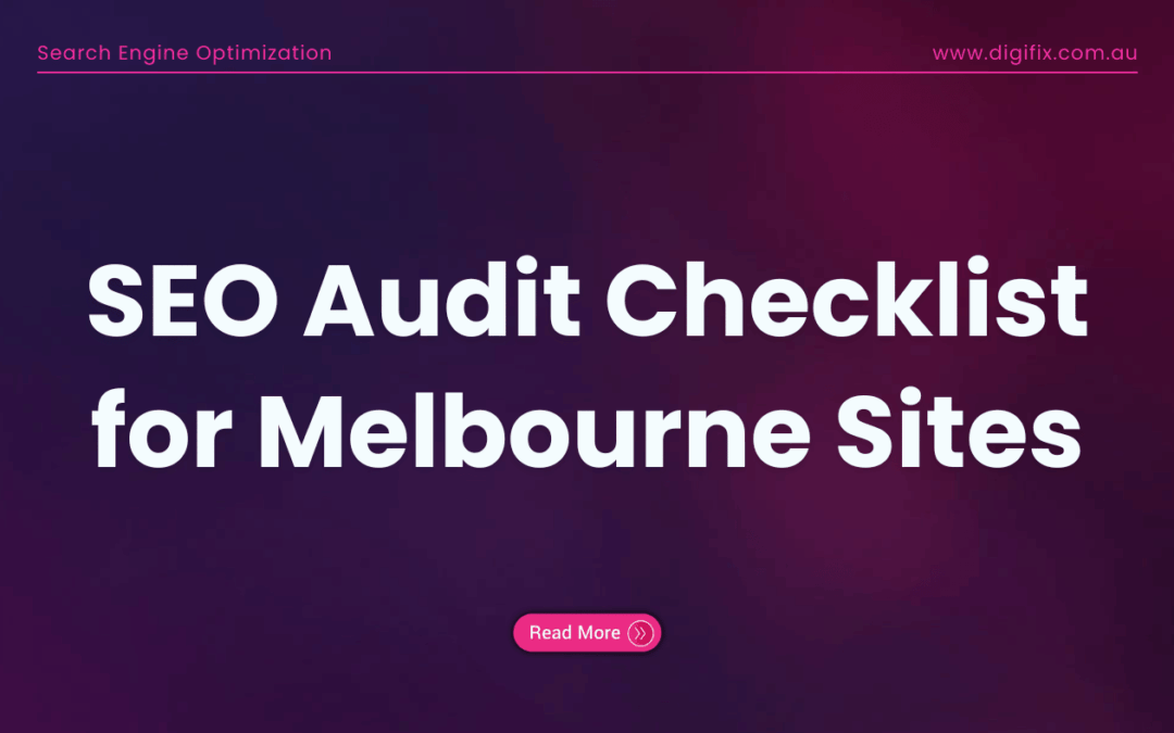 Seo Audit Checklist For Melbourne Sites