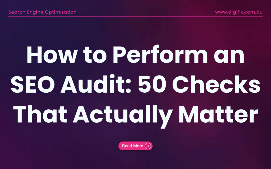 How to Perform an SEO Audit