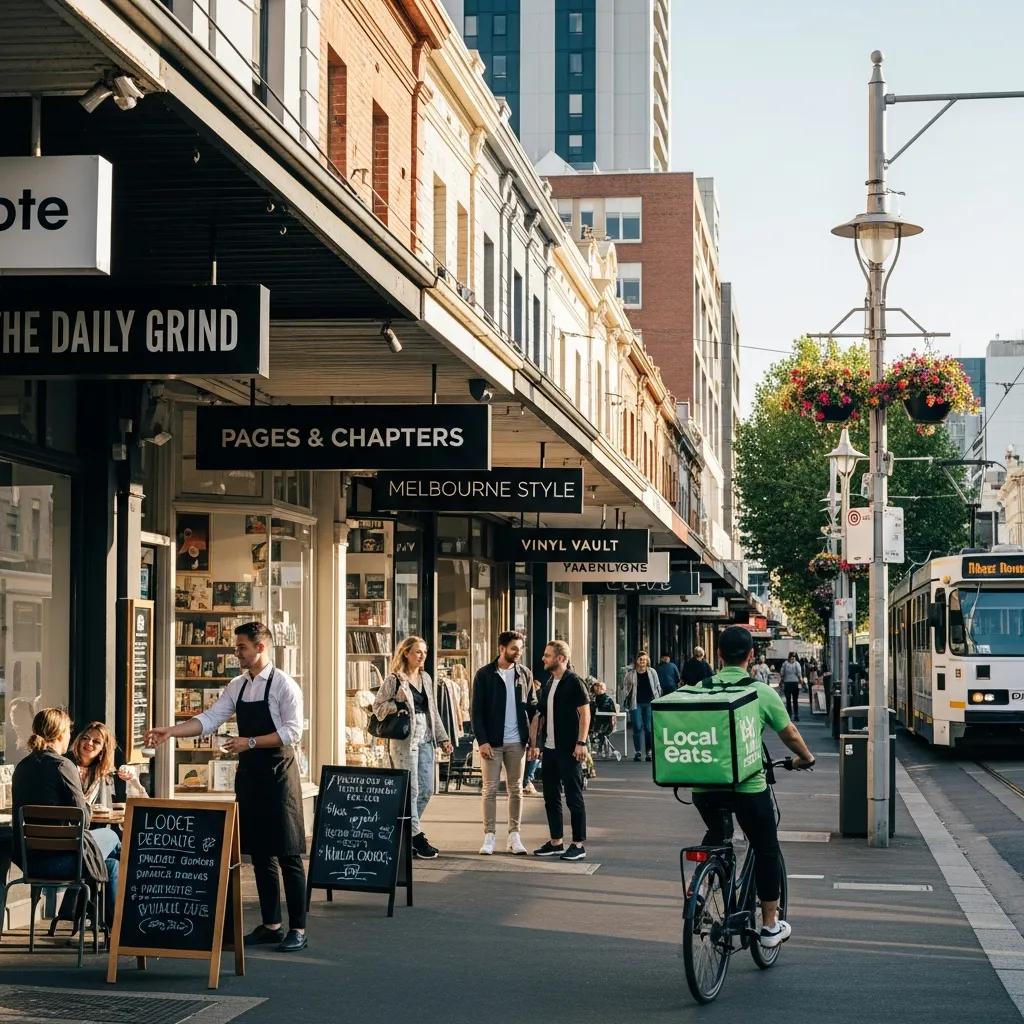 Melbourne Street With Local Businesses Winning More Nearby Customers
