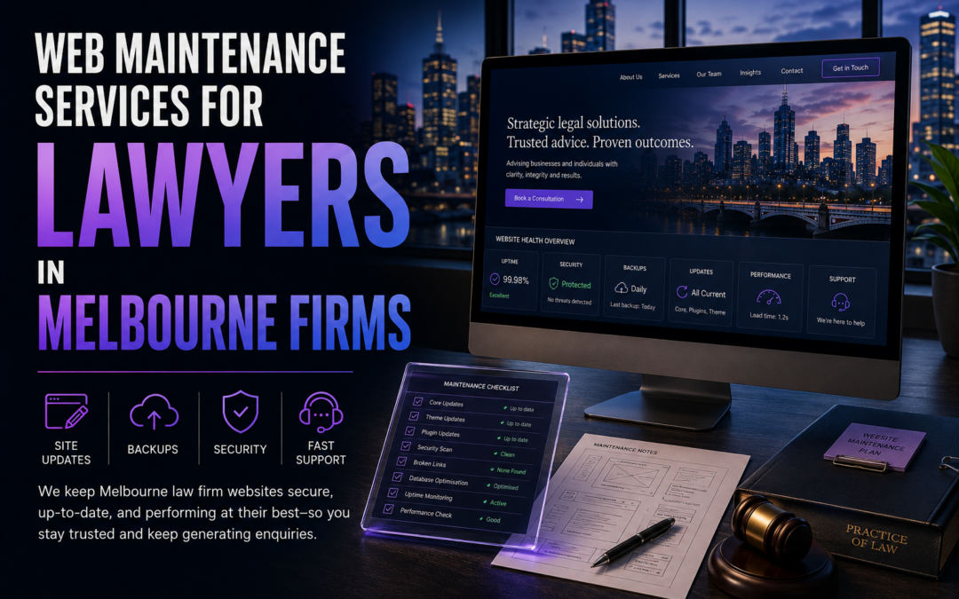 Web Maintenance Services for Lawyers in Melbourne Firms
