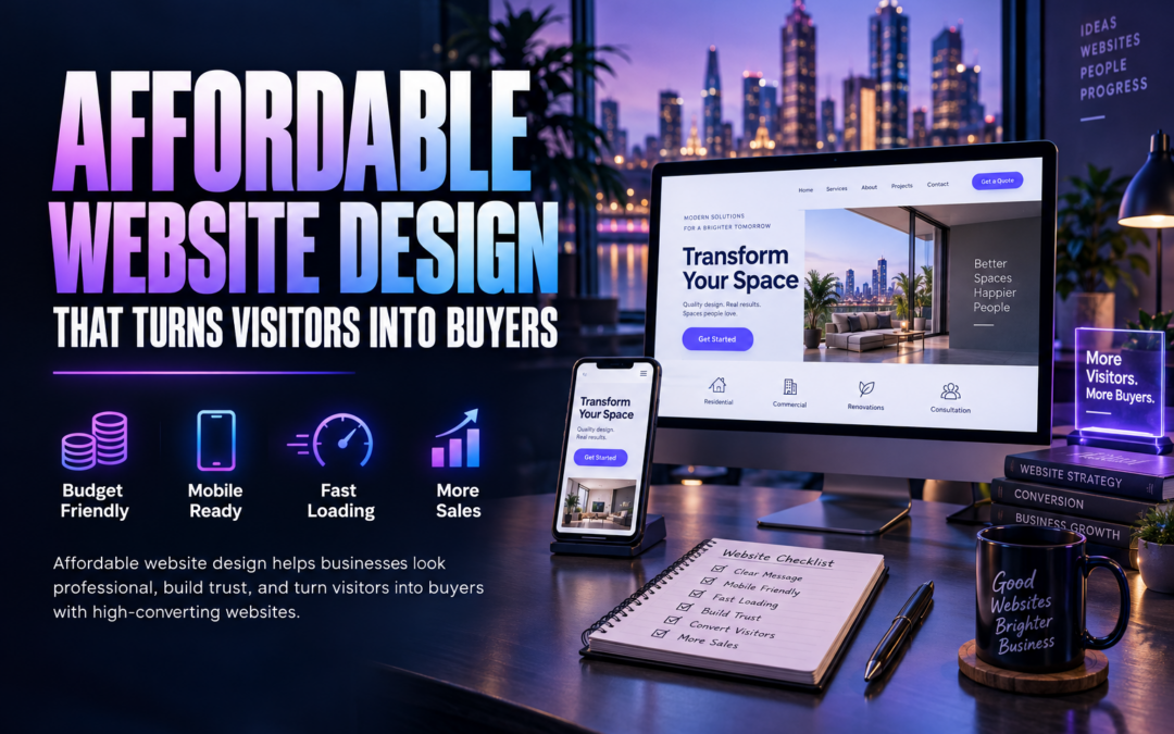 Affordable Website Design That Turns Visitors Into Buyers