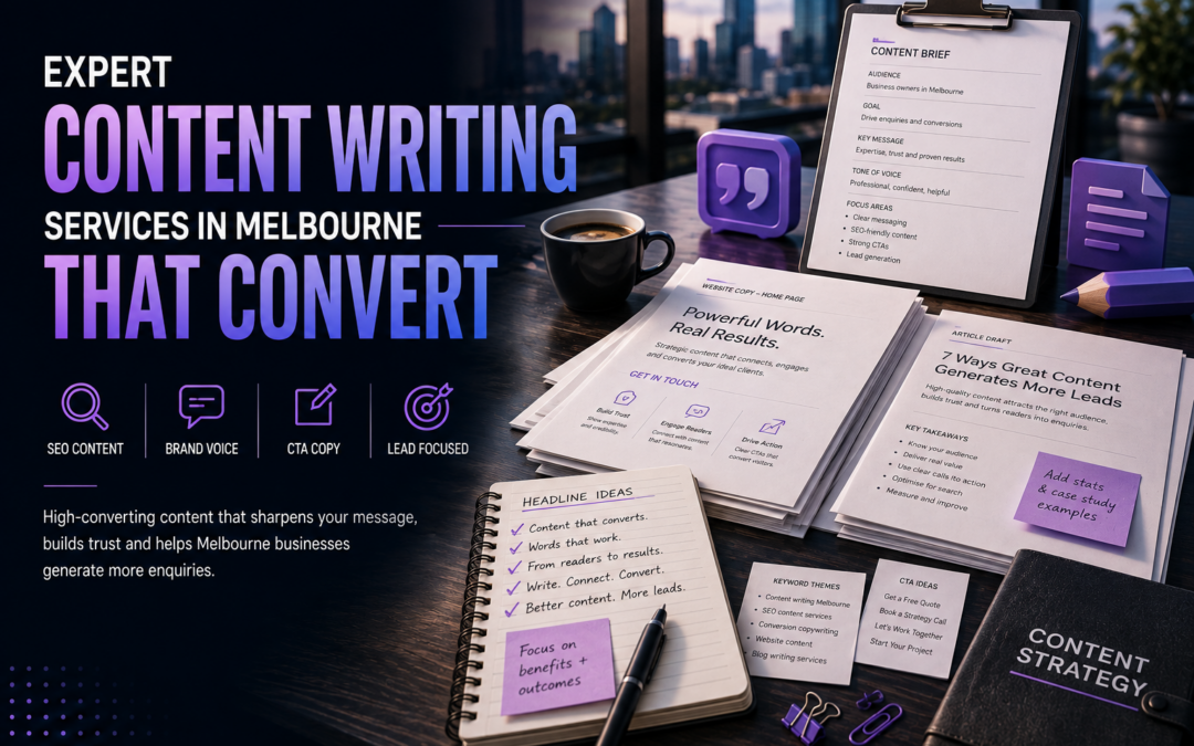 Expert Content Writing Services In Melbourne That Convert