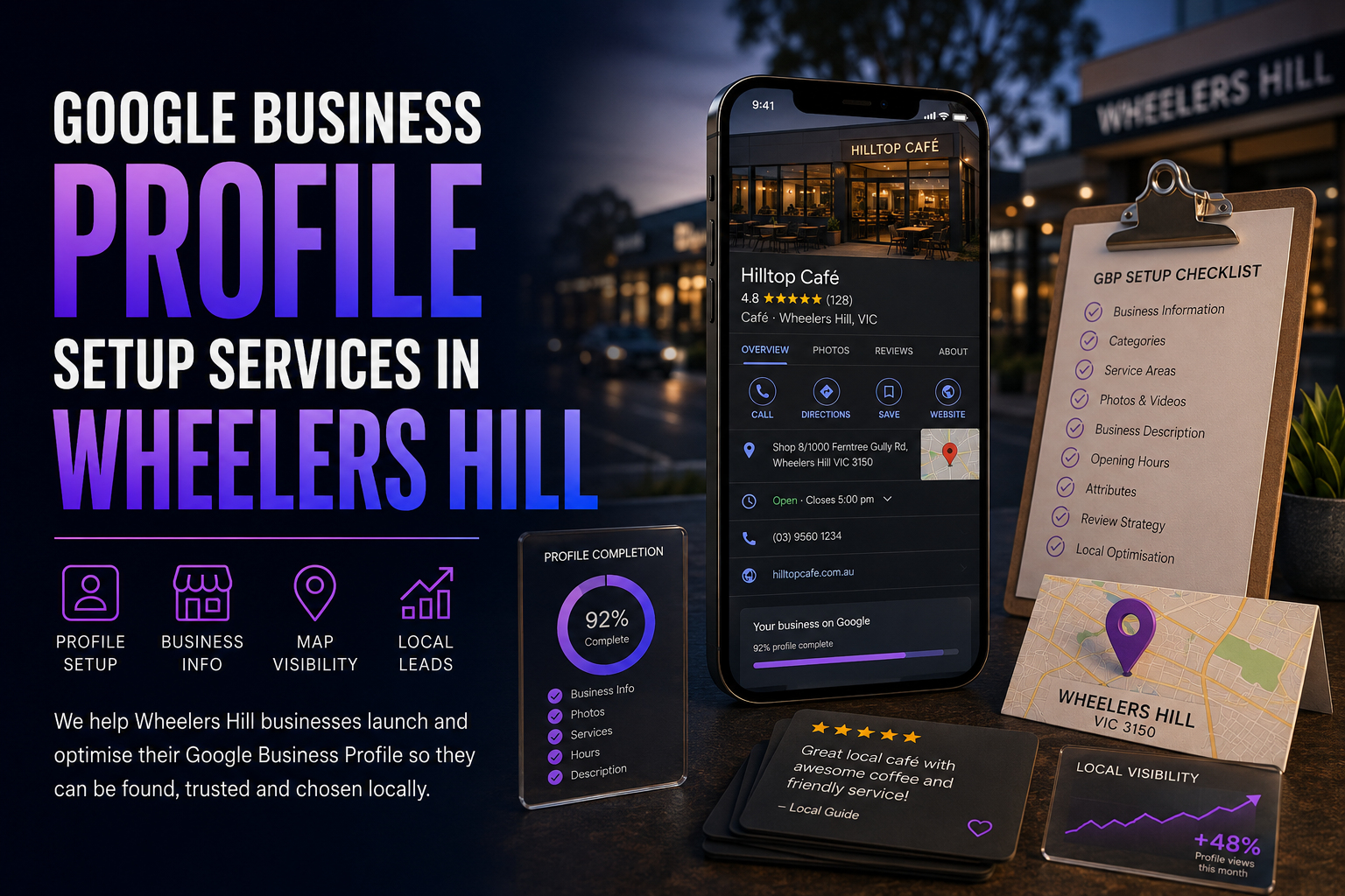 Google Business Profile Management Services In Melbourne Dashboard View