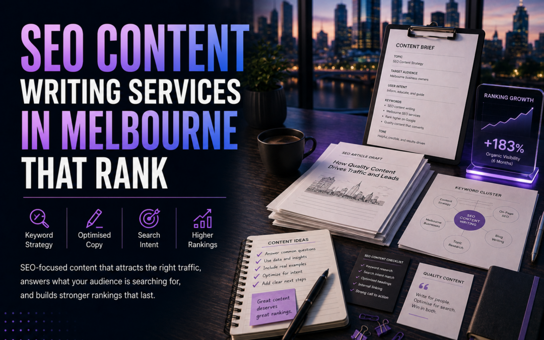 Seo Content Writing Services In Melbourne That Rank