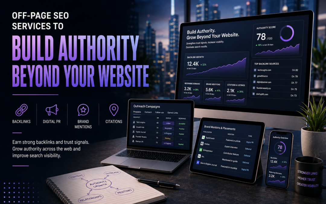 Off-Page Seo Services To Build Authority Beyond Your Website