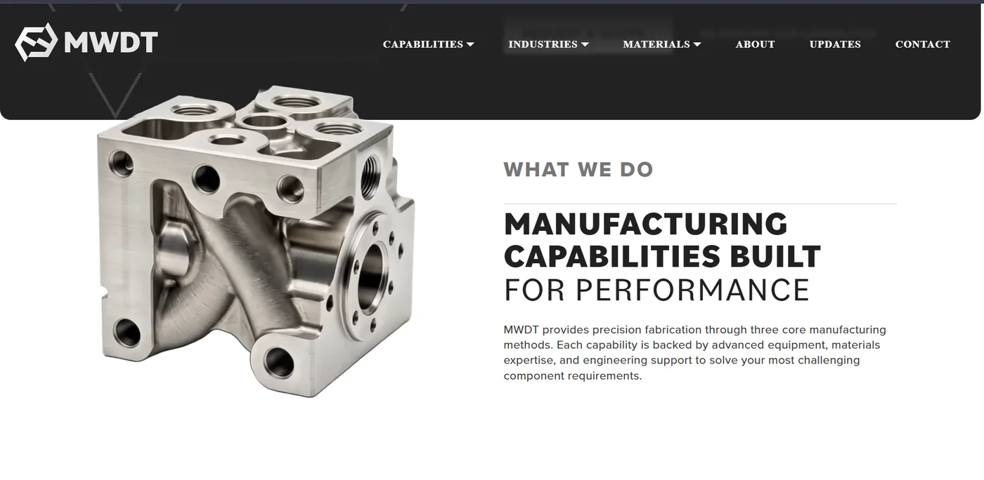 Example Of A Clear, Bold Small Business Website Layout